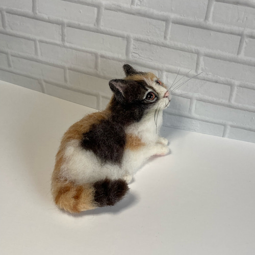 羊毛フェルト 猫 mia メインクーン 羊毛フェルト ハンドメイド 羊毛フェルト 猫 mia メインクーン 羊毛フェルト ハンドメイド