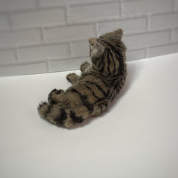 mia 受注商品  手乗りシリーズ  キジトラ  猫  羊毛フェルト  ハンドメイド 3枚目の画像