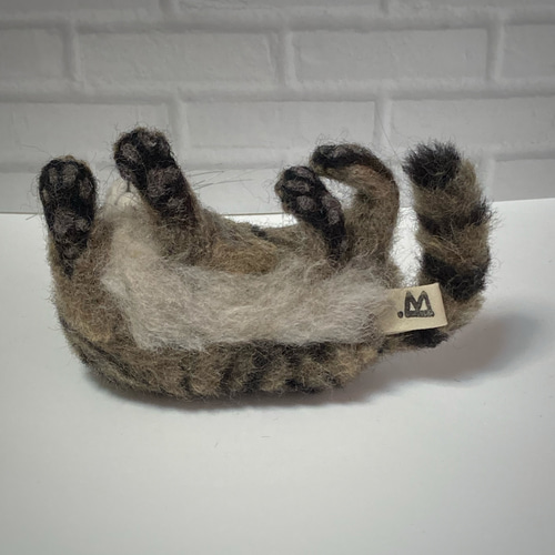 mia 受注商品 手乗りシリーズ キジトラ 猫 羊毛フェルト