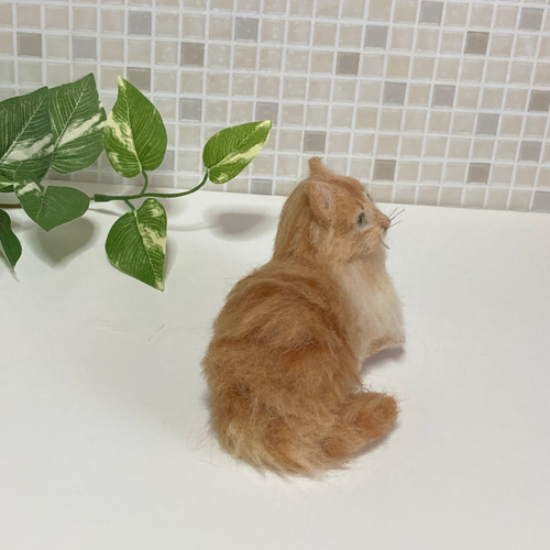 メインクーン 茶トラちゃん サンプルページ 羊毛フェルト 展示に