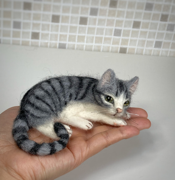 猫 おさまる キーホルダーチャーム 料金表 サンプルページ 羊毛 