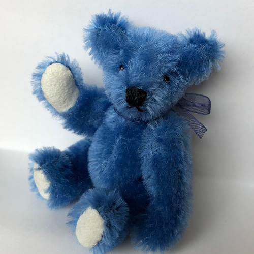 ハンドメイド 小さいテディベア 青目 【公式通販】