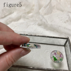 ステンドガラスの美しい彩り飾りボタン  （25ミリ）flowers① 加工オプション有り 6枚目の画像