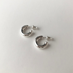 Round earrings (Silver925) 5枚目の画像