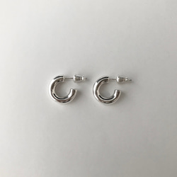 Round earrings (Silver925) 4枚目の画像