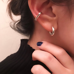 Round earrings (Silver925) 3枚目の画像
