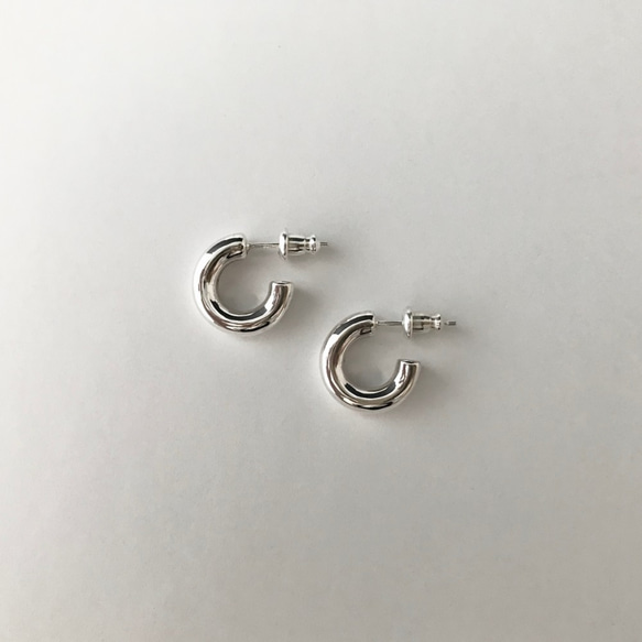 Round earrings (Silver925) 8枚目の画像