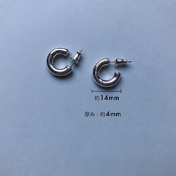 Round earrings (Silver925) 9枚目の画像