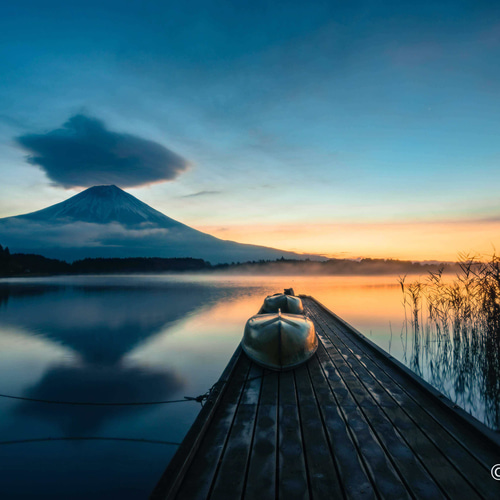 ポストカード5枚セット 富士山と朝焼け ポストカード あずぅphoto 通販｜Creema(クリーマ) 9803032