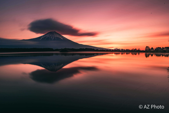 ポストカード5枚セット　富士山と朝焼け 2枚目の画像