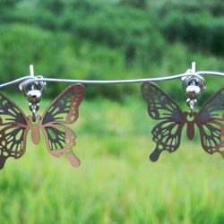 cometman 透かし 蝶（チョウ）の羽のピアスorイヤリング 3枚目の画像