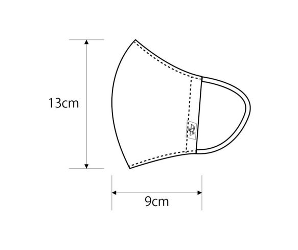 5枚セット！　日本製　やわらかダブルガーゼステッチマスク　男女共通フリーサイズ 6枚目の画像