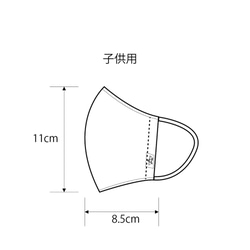 接触冷感　不織布フィルター内蔵の抗ウイルスマスク　三層構造　 洗える不織布内蔵　大人用と子供用 6枚目の画像