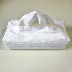 ソフトティッシュカバー タイベック 白 シンプル ティッシュカバー