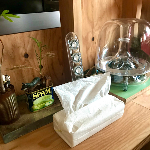 ソフトティッシュカバー タイベック 白 シンプル ティッシュカバー