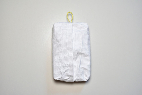 ポケットティッシュケース Wサイズ タイベック 白 シンプル 2枚目の画像