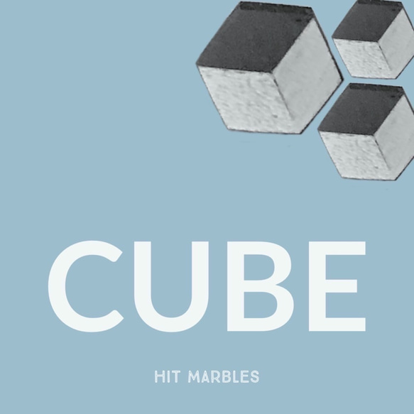 寄木のピアス 【cube】 <yel×wht×gry> 5枚目の画像