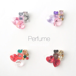 Perfume＊香水瓶のビジューピアス＊Rainbow 4枚目の画像