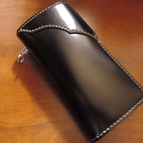 Gravy Leather 新喜皮革 コードバン 馬革 ライダース ウォレット Gravy Leather 新喜皮革 コードバン 馬革 ライダース ウォレット