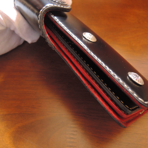 Gravy Leather 新喜皮革 コードバン 馬革 ライダース ウォレット