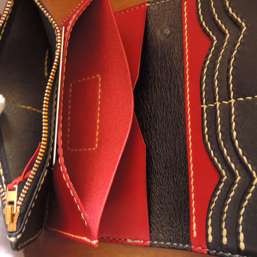 Gravy Leather 新喜皮革 コードバン 馬革 ライダース ウォレット Gravy Leather 新喜皮革 コードバン 馬革 ライダース ウォレット