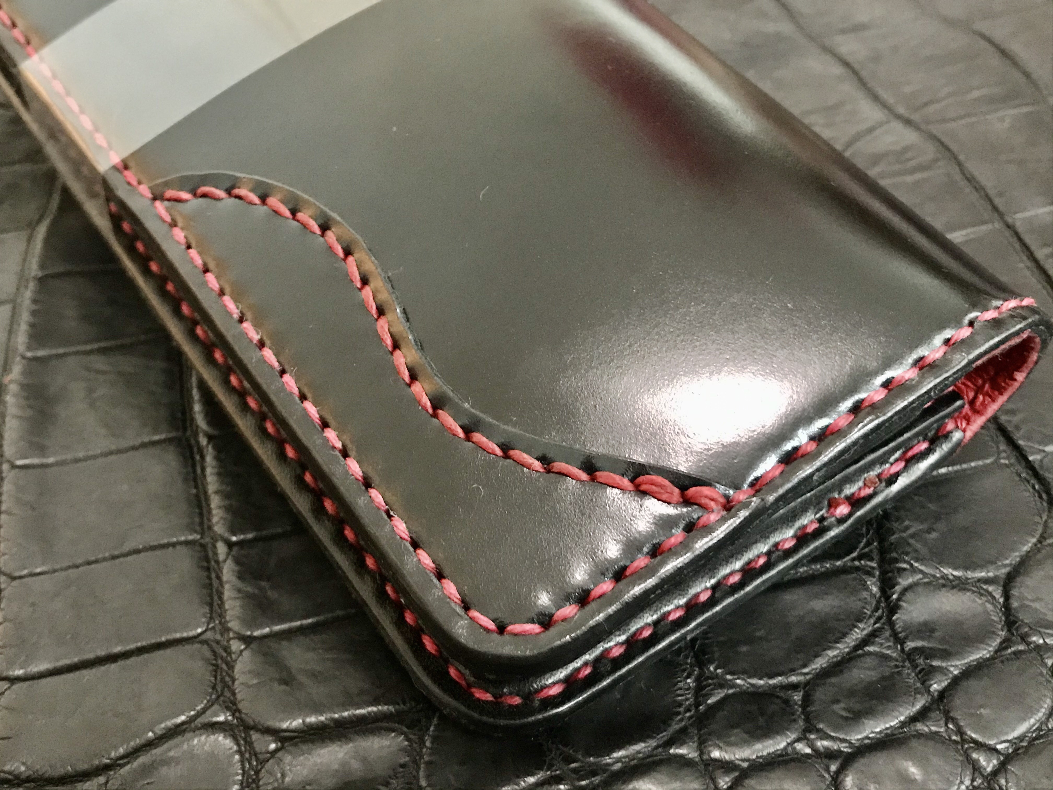 Gravy Leather 新喜皮革 コードバン×栃木レザー バイカー ウォレット