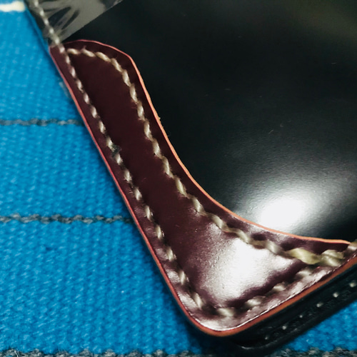 新品 新喜皮革 コードバン×栃木レザー ライダース ウォレット バイカー 馬革 Gravy Leather 新喜皮革 コードバン×栃木レザー スペシャル