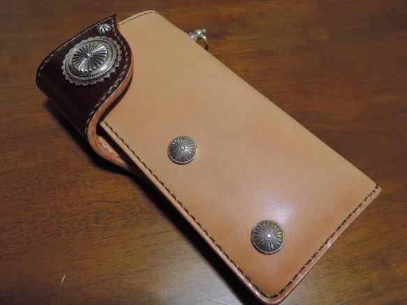 Gravy Leather 新喜皮革 コードバン×栃木レザー スペシャル ライダース ロング ウォレット 長財布 馬革 Gravy Leather