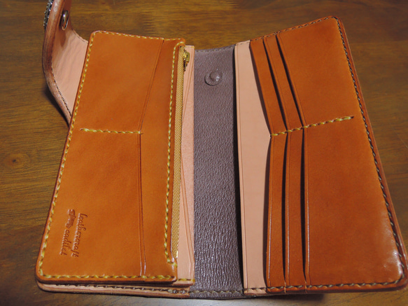 Gravy Leather 新喜皮革 コードバン×栃木レザー スペシャル ライダース ロング ウォレット 長財布 馬革 Gravy Leather