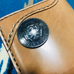 Gravy Leather 新喜皮革 コードバン カード ケース ウォレット 札入れ ネイティブ インディアン 馬革 2枚目の画像
