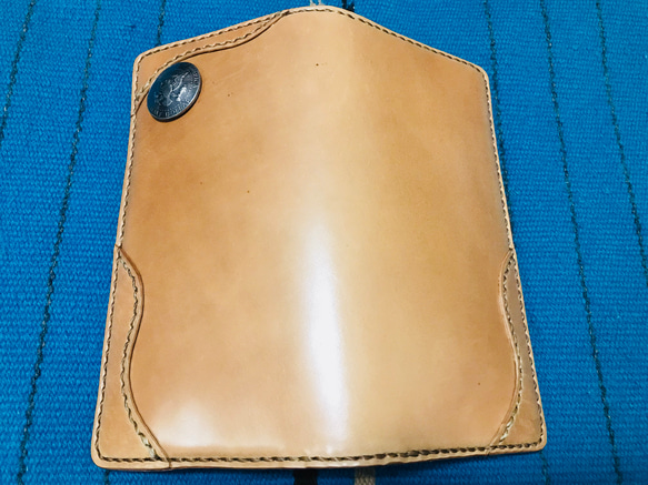 Gravy Leather 新喜皮革 コードバン カード ケース ウォレット 札入れ ネイティブ インディアン 馬革 4枚目の画像