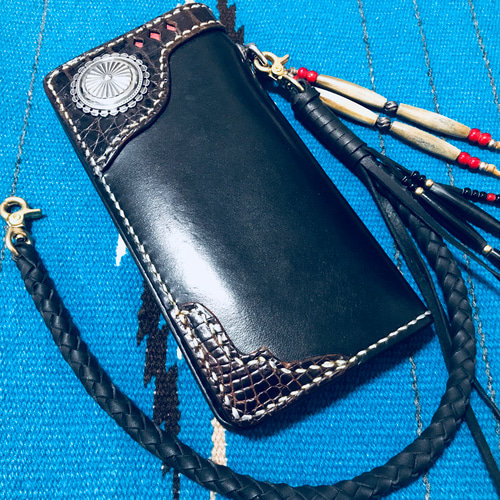 Gravy Leather カンガルーレース 8本編み ウォレット ロープ