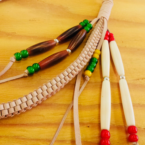 Gravy Leather カンガルー革 スクエア 編み ウォレット ロープ