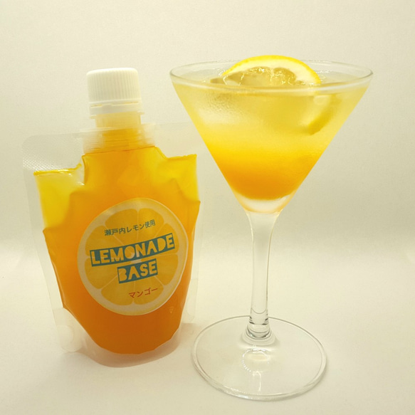 完売　レモネード ベース　瀬戸内レモン使用　５種類の味　プレーン　白桃　マンゴー　黒酢　麹甘酒 1枚目の画像