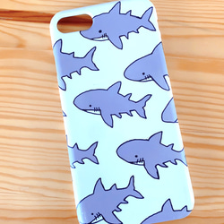 サメだらけ ホオジロザメ iPhoneケース 3枚目の画像