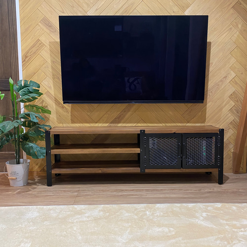 エキスパンド　アイアンシェルフ　テレビラック ☆送料無料☆アイアンテレビボード☆リビングラック☆隠し収納