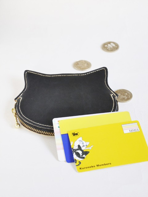 黑白貓零錢包/卡套 第5張的照片