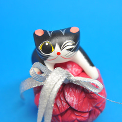 オーナメント（白黒タキシードウインク） 6枚目の画像