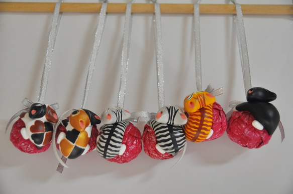 オーナメント（白黒タキシードウインク） 7枚目の画像