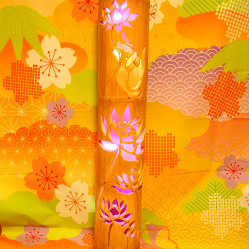 竹灯籠 カラー 〜仏の手〜