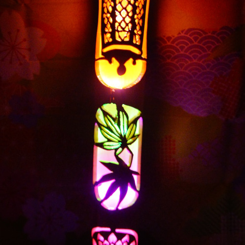 竹灯籠 カラー 〜〜和の心〜〜 スタンドライト・テーブルランプ sada