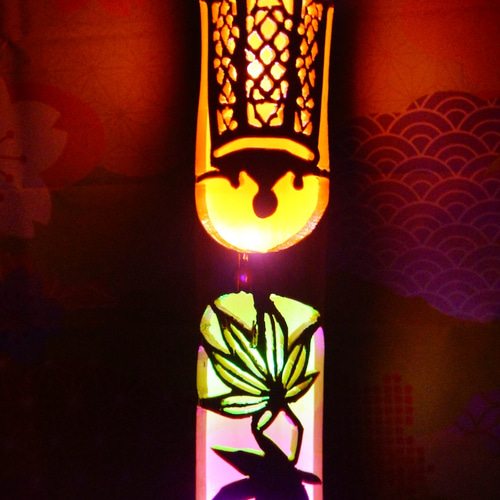 竹灯籠　カラー　〜〜和の心〜〜 竹灯籠 和の心 | iichi 日々の暮らしを心地よくするハンドメイド