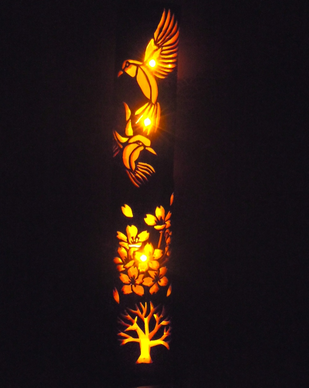 竹灯り　〜桜と舞う〜　竹灯籠　極太孟宗竹