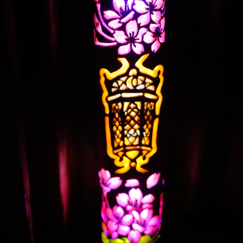 希少☆曲がり竹☆ 竹灯り 彩シリーズ 〜春が来た〜 竹