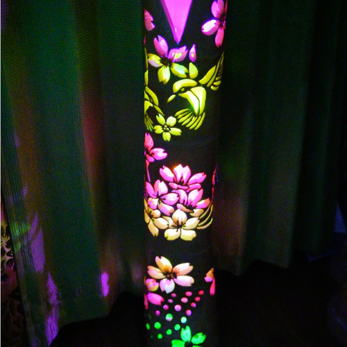 竹灯り 彩シリーズ 〜鳥たちの花見〜 竹灯籠 希少☆変形極太孟宗竹