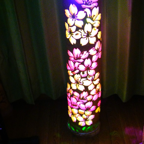 竹灯り彩シリーズ〜花見〜竹灯籠極太孟宗竹