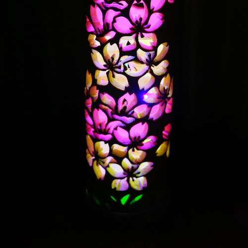 竹灯り　彩シリーズ　〜花見〜　竹灯籠　極太孟宗竹 竹灯り 彩シリーズ 〜花模様〜 竹灯籠 孟宗竹 | iichi 日々の