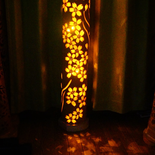 竹灯り 〜桜と舞う〜 竹灯籠 極太孟宗竹