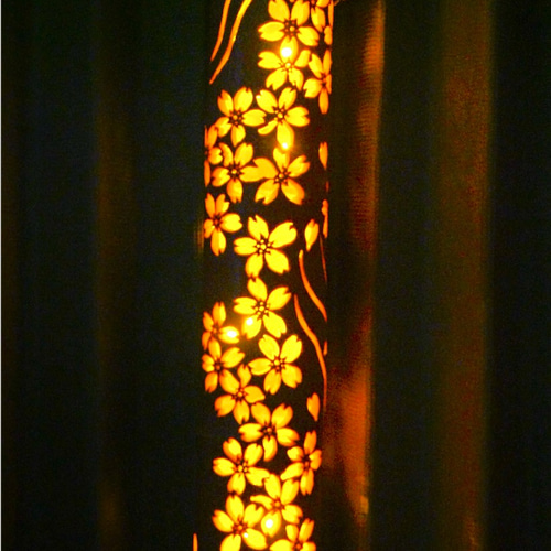 竹灯り彩シリーズ〜桜柱〜竹灯籠孟宗竹