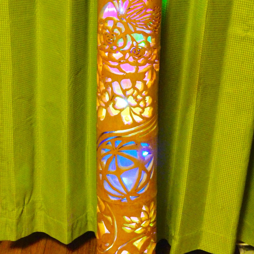 竹灯り　彩シリーズ　〜蝶手毬〜　竹灯籠　極太孟宗竹 竹灯り 彩シリーズ 〜蝶手毬〜 竹灯籠 極太孟宗竹 | iichi 日々